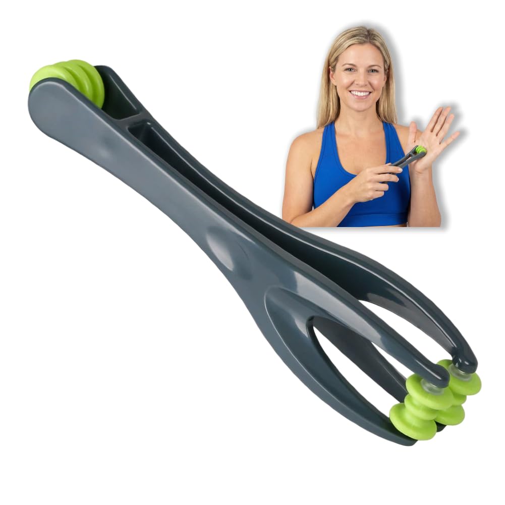 2-in-1 Finger Massager for Arthritis Circulation and Carpal Tunnel Relief Dual-Sided Deep Tissue Therapy Roller for Hand Wrist
