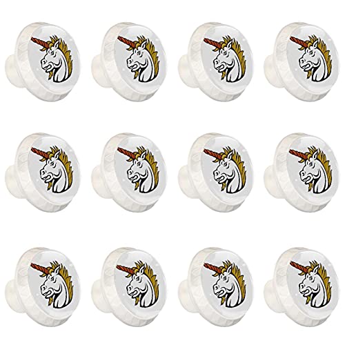 Boutons de placard licorne poignée ronde commode 12 pièces - 2