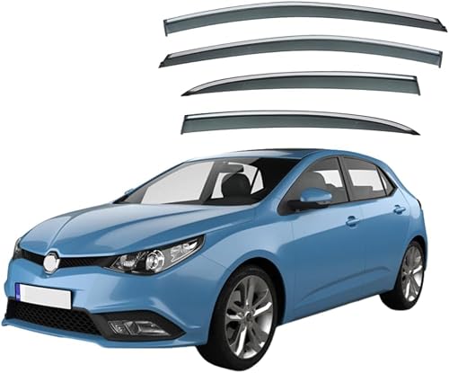 PANXUC Car Wind Deflectors for MG5 Hatchback MK1-AP12 2011-2019, Side Window Wind Rain Deflector Window Visor Sun Rain Guard Smoke Guards