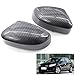 RAGBUSCLE Side Mirror Rearview Covers, Compatible with Ford Focus MK2 Ford Focus MK2 02/2008-12/2010, MK3 12/2010-04/2018, MK4 12/2010-08/2014, Carbon Fiber Mirror Cover Door Wing Mirror Housing Caps