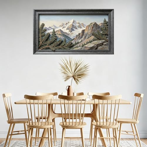 Arte de pared grande en 3D para tapar imperfecciones sin obras 4