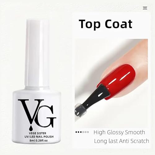 The Most Popular 5 Pcs Set, 7-In-1 Nail Art Tool Set, Base Coat, Top Coat, 100Pcs Transparent Fake Nails Tips And Super Sticky Nail Glue For The Best Gift For Girls #TOP4