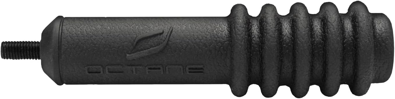 Octane Boost 5in Durable Weatherproof Lightweight Effective Versatile Easily Attached Hunting Archery Stabilizer with Rubber Coating
