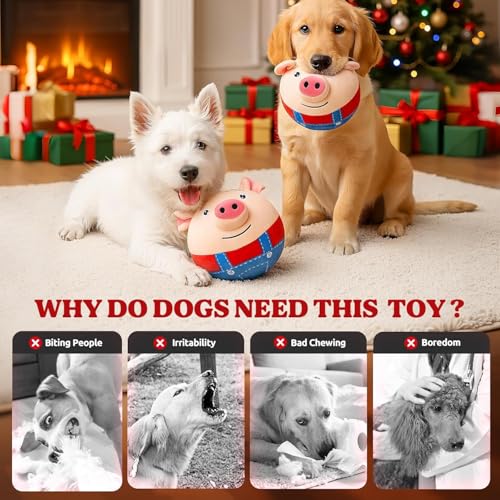 Aktiv Bewegliches Haustier Plüschtier, Sprechendes Bewegliches Hundespielzeug, Interaktives Hundespielzeug, Shake Bounce Langeweile Spielzeug, Hundetrainingsball Haustier Bissfestes Spielzeug für