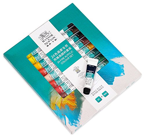Image of Winsor & Newton 24 Fine Acrylic Colour Set