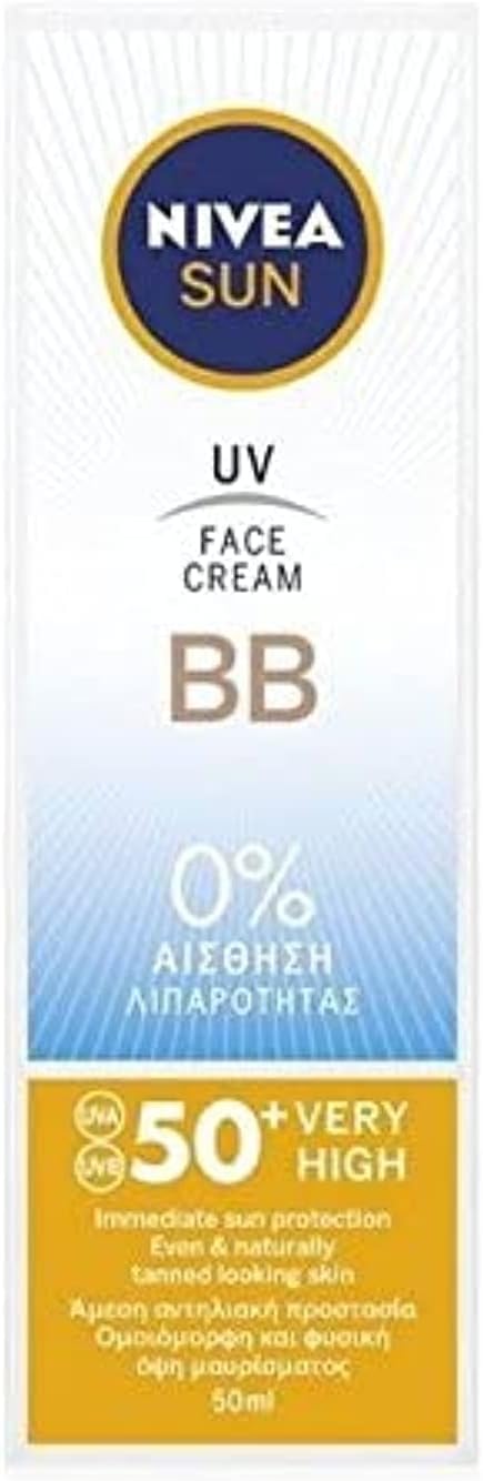 Nivea Sun UV Face BB Cream UVA/UVB sunscreen protection SPF50+, 50ml