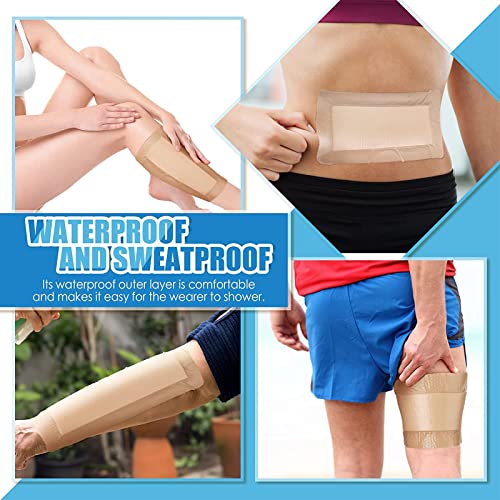 15 Pieces Bordered Silicone Adhesive Foam Dressing Square Dressing With Border Adhesive Patches Shower Waterproof Patch Breathable Wound Bandage (4 X 12 Inch) #TOP5