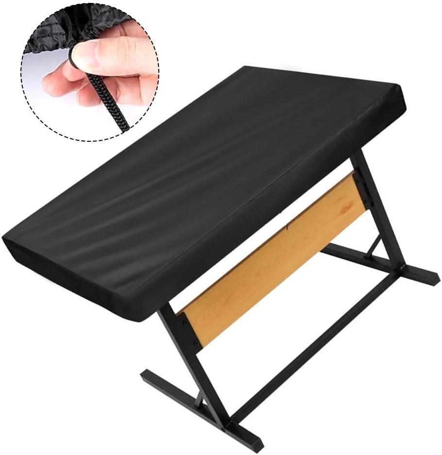 Jigsaw For Puzzle Table Cover for 1500 Piece Puzzles, 400D Oxford Cloth Dust Protector with Drawstring, Waterproof Storage Case for Puzzle Board, Black(107 * 76 * 20cm)