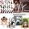 Yoga-Pilates-Grip-Socks-RANDY-SUN-Womens-Gift-Exercise-Sock-for-Ballet-Barre-Non-Slip-with-Silicone RANDY SUN Yoga Pilates Grip Ballet Style Socks, Women's Home Exercise Equipment Ideal for Pure Barre, Dance, Pilates, Barefoot Workout with Non Skid Grips Pack of 3 Dark Red&Light Grey&Black
