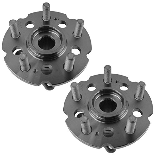 Image of TRQ Rear Left and Right Wheel Bearing and Hub Assembly Set 2 Piece Compatible with 2007-2013 Acura MDX 2010-2013 ZDX 2009-2015 Honda Pilot All Wheel Drive