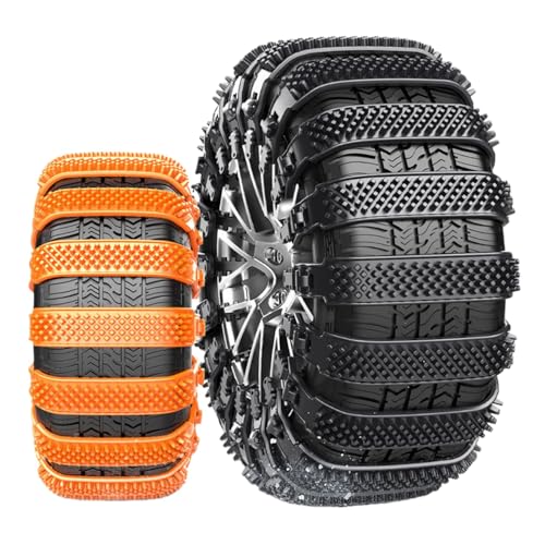 EAGRI 20 Pcs Snow Tire Chains for Honda Civic 2012-2015, Adjustable Anti-Slip Tire Zip Ties Emergency Traction Cables for Winter Driving,Black