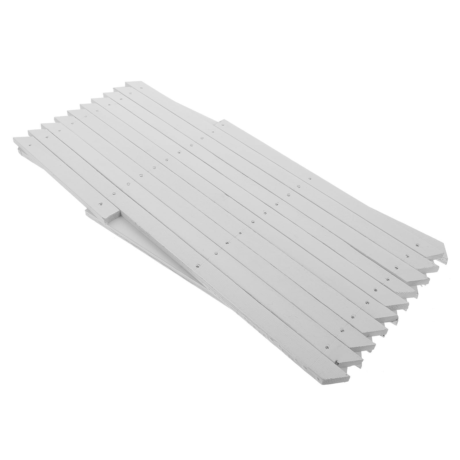 Clôture en bois rétractable blanc à surface lisse pour aménagement