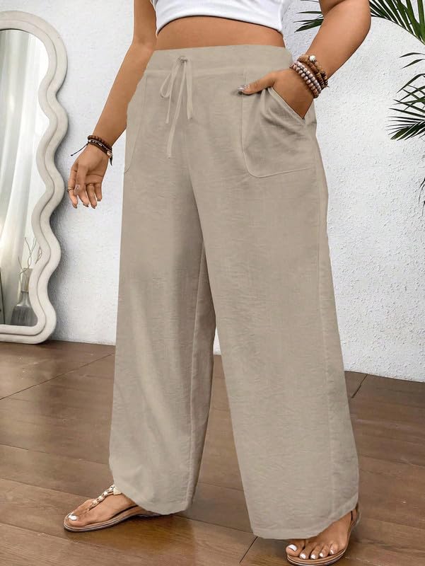 Image of DTR FASHION Women's Stretchable Solid Cotton Blend Casual Trouser