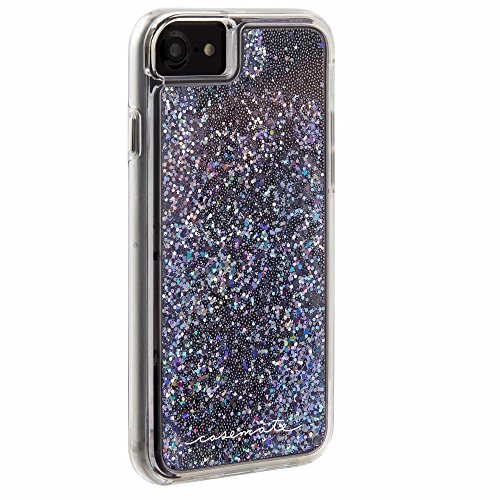 Case-Mate - iPhone 7 Case - Waterfall - Cascading Liquid Glitter - for iPhone 7 / 6s / 6 - Black