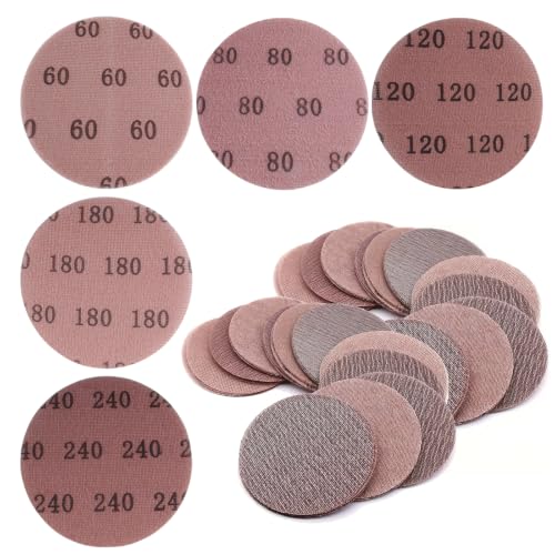 Inodiref 50 Stück Schleifgitter 150mm Schleifscheiben Körnung P60-P240