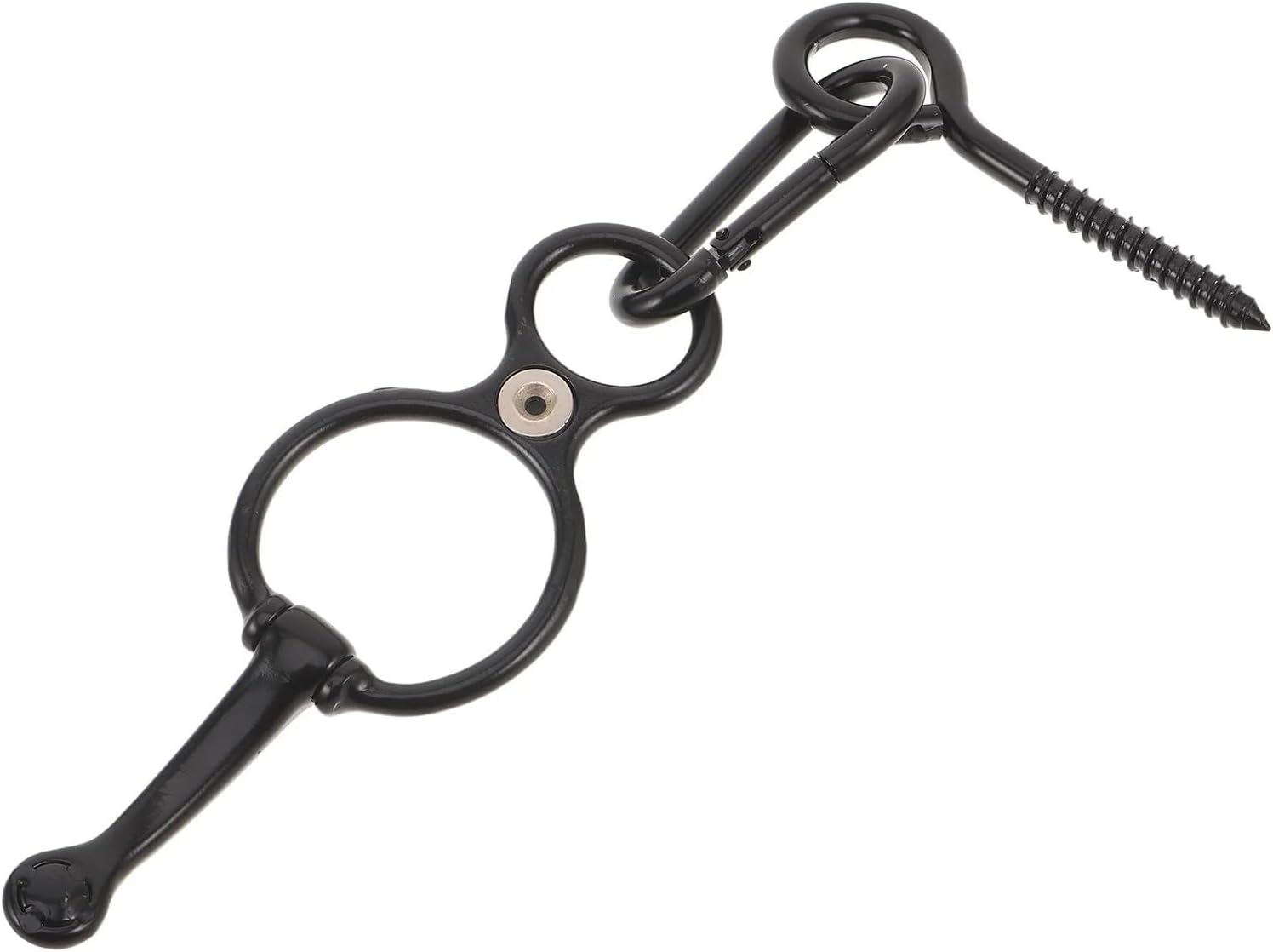 Blocker Tie Ring for Horses Stainless Steel Horse Tie Ring with Eye Bolt Safety Anchor for Barn Trailer Stall Tack Equipment
