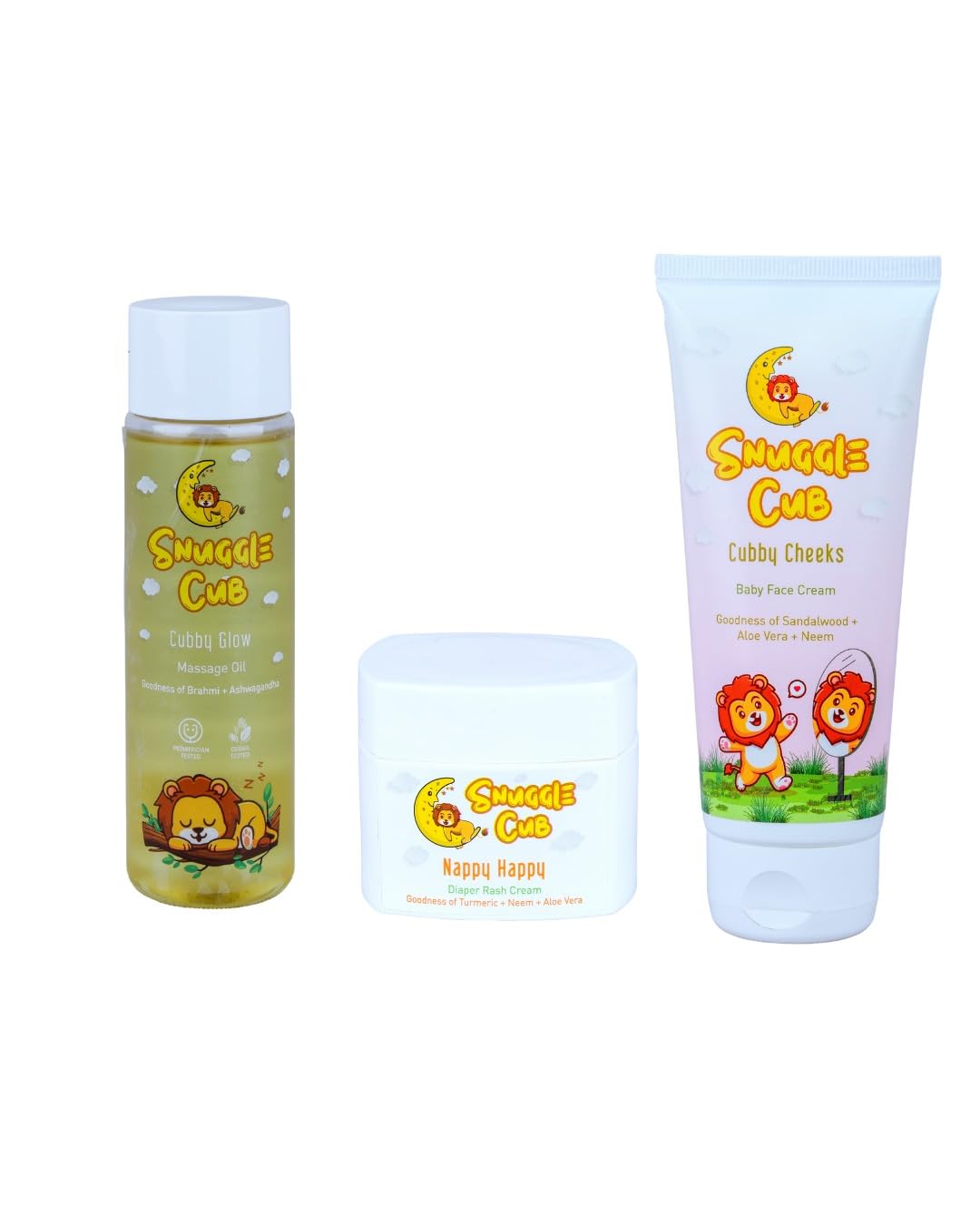 Snuggle Cub Delicate Care Trio: Diaper Rash Cream 50 Gms, Massage Oil 120 ML & Face Cream 100 GMs | Soothe, Nourish & Protect-image-26