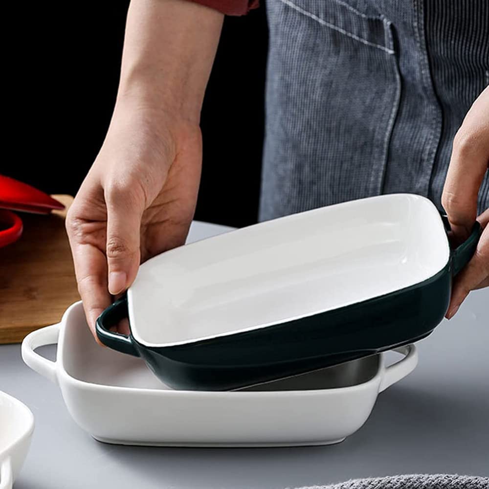 Ceramiczne naczynie do zapiekania z pokrywką Prostokątne naczynie do zapiekania Zapiekanki Lasagne z pokrywkami do pieczenia Forma do pieczenia ciasta