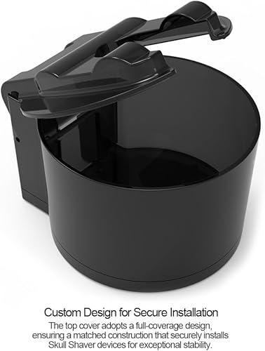 Miniatura 2 de NebulaGrip Soporte de enjuague compatible con la afeitadora Skull Shaver Pitbull Gold Pro Electic Bald Head and Face Wet o Dry Shaver, Electric