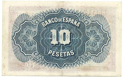 ESPAÑA II REPÚBLICA Billete Original 10 PESETAS 1935