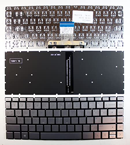 Clavier de Remplacement HP Pavilion 14-ce2010nw Argenté Rétroéclairé PC Portable