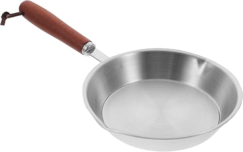 Miniatura 2 de SHERCHPRY Mini sartén de huevos, sartén antiadherente para tortillas, sartén redonda de acero inoxidable, sartén de cocina con asa para inducción de