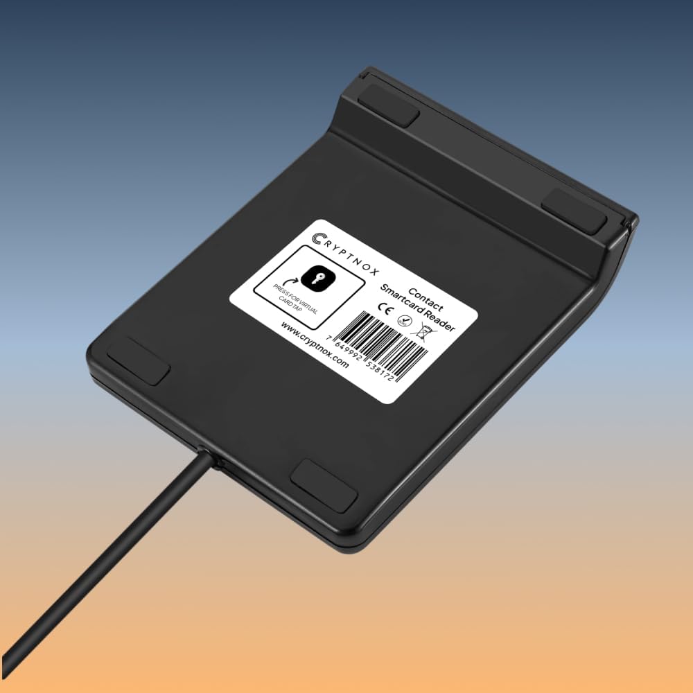 FIDO2 NFC Sicherheitsschlüssel + USB-A Smartcard-Leser | Bundle aus FIDO2-NFC-Smartcard für Passkeys und MFA plus USB-A-Kontaktleser für ISO 7816, CAC, PIV und eID