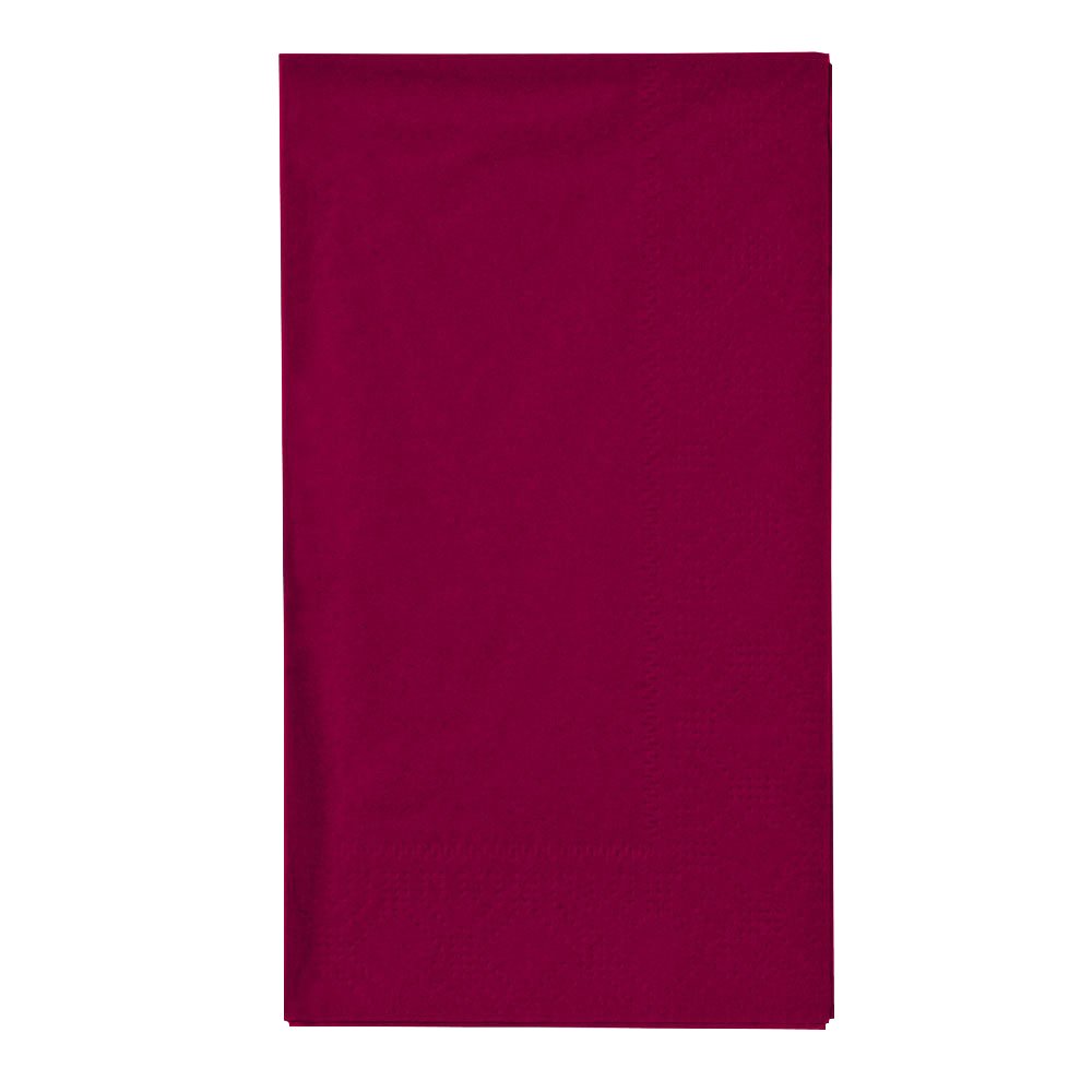 Hoffmaster 180524 Serviettes de table, Regal en relief, 2 plis, 1/8 plis, 43,2 cm de long x 38,1 cm de large, Bordeaux (8 paquets de 125)