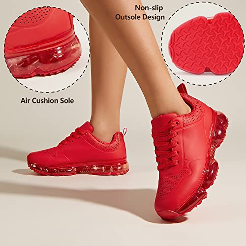 Image of LUCKY STEP Women Air Cushion Fashion Sneakers Breathable Casual Comfortable Lightweight Walking Shoes