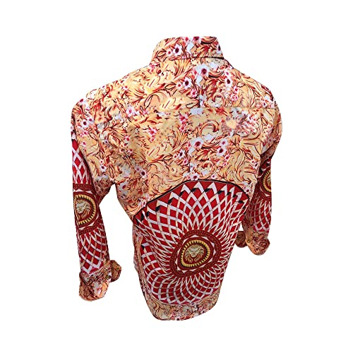 Men's Premiere Designer Fashion Dress Shirt Casual Shirt Woven Long Sleeve Button Down Shirt2