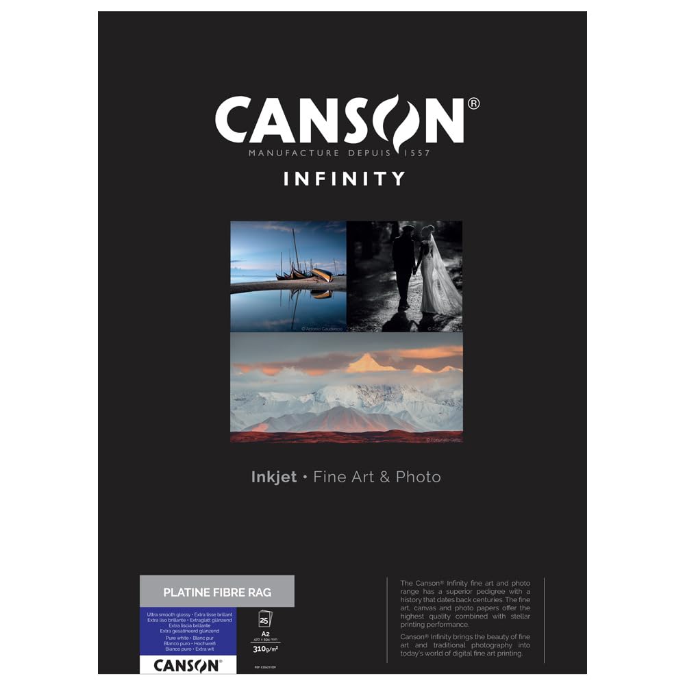 Canson 206211039 Platine Fibre Rag Box, A2