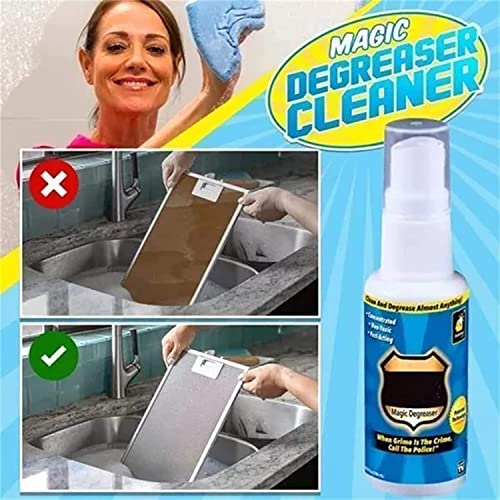2Pcs Magic Degreaser Cleaner Spray, Kitchen Cleaner Spray Degreaser, Multi-Purpose Wash Free Cleaning Spray (Blue) #TOP5