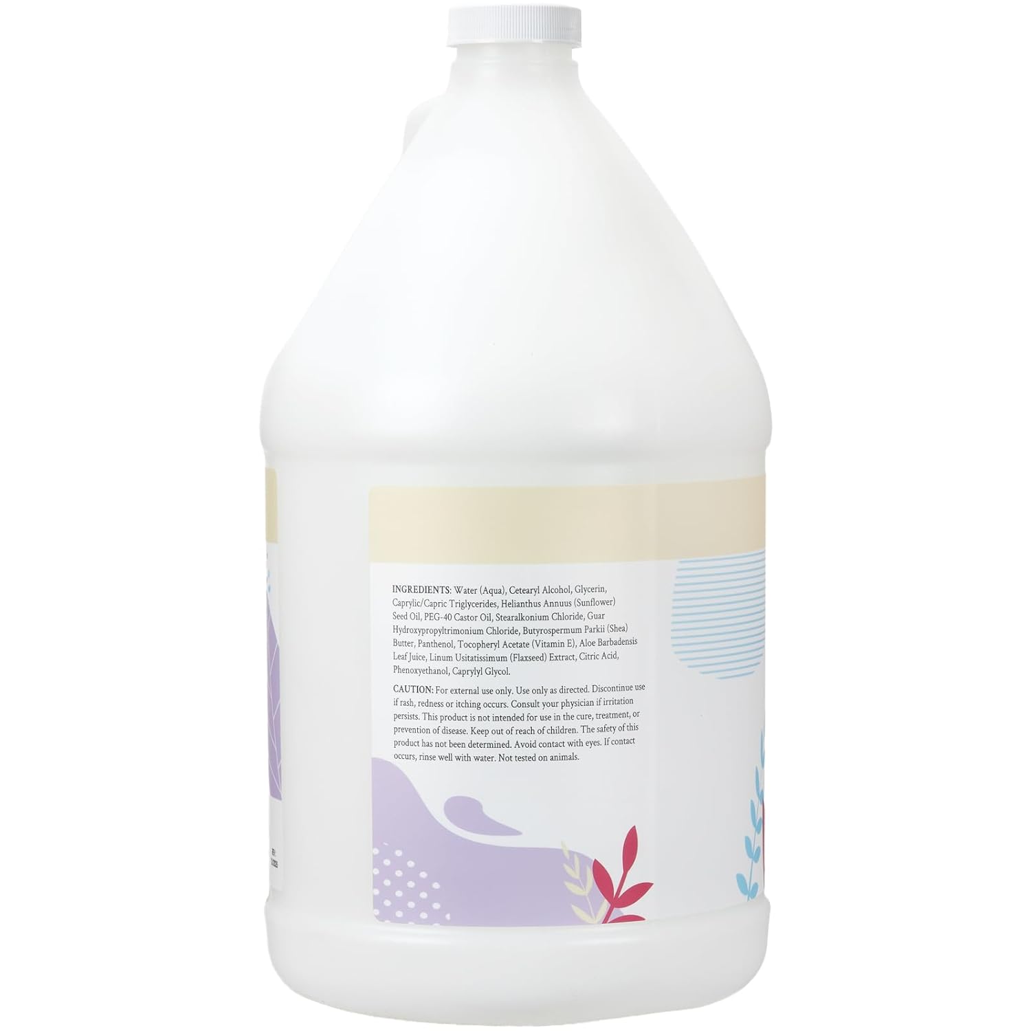 Ginger Lily Farms Botanicals Moisturizing Conditioner for Dry Hair, 100% Vegan & Cruelty-Free, Fragrance Free, 1 Gallon Refill (Pack of 4)