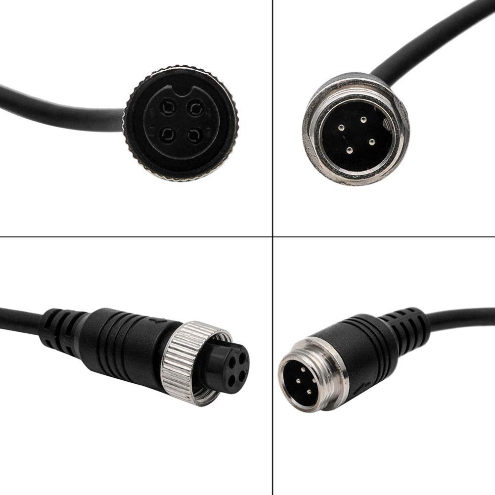 Cavo per telecamera per auto, cavo di prolunga per telecamera a 4 pin, cavo di prolunga video portatile anti-interferenza per autobus per camion (20m