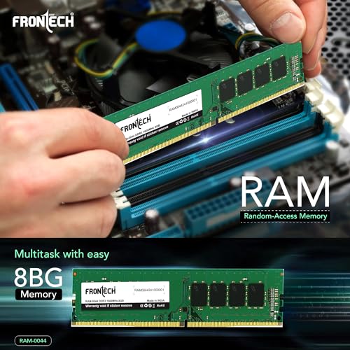 Image of FRONTECH 8GB DDR31600MHz Desktop RAM Memory, Suitable for Gaming, Multitasking (RAM-0044)