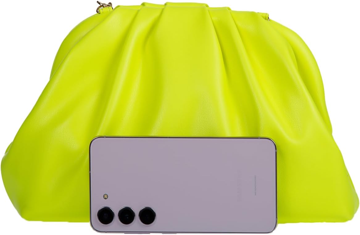 JNB Dumpling Bag for Women Clutch Purses, Cloud Crossbody Handbag Soft Shoulder Bag,party Bag,Wedding Bag,With Tassel.
