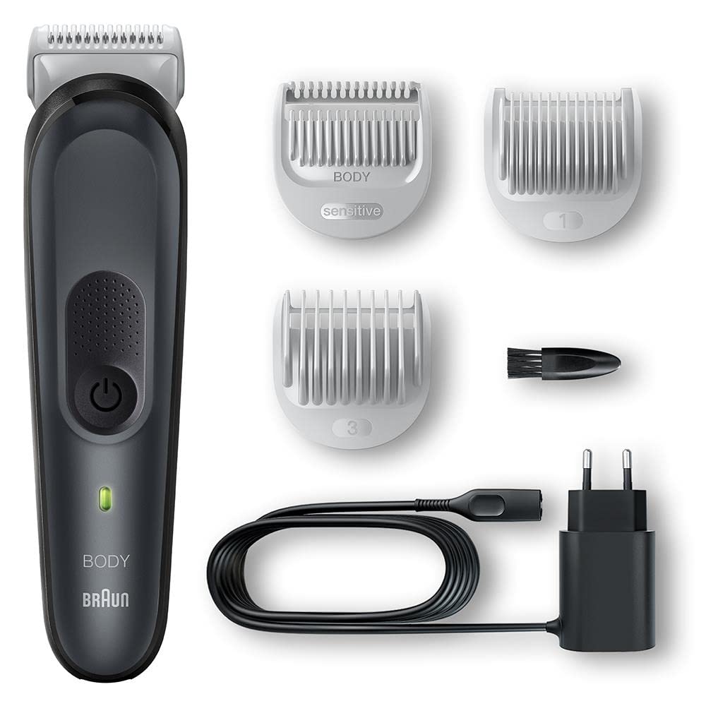 BRAUN Cortapelos para Hombre, Trimmer, Caja CEEMEA, Negro, Hombres