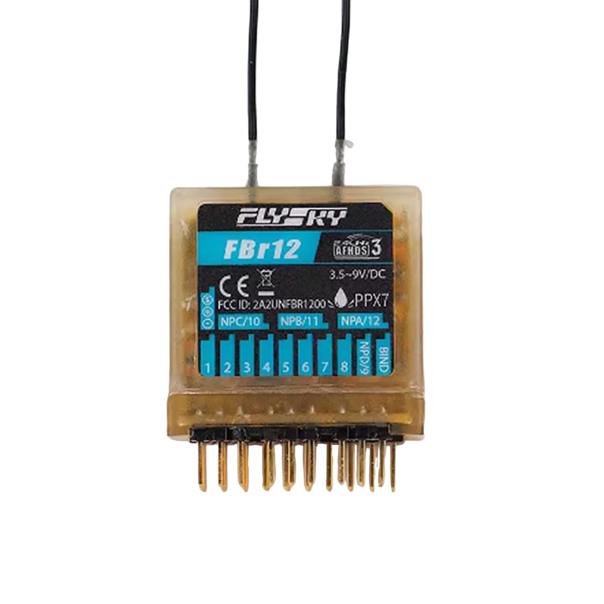 FEICHAO Flysky FBr12 Receiver 2·4G 12CH AFHDS 3 Protocol RX for Remote Control Transmitter RC Car
