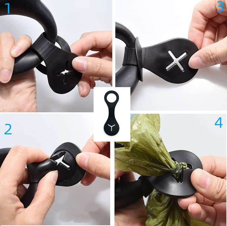 Hundekotbeutelhalter,5 Stück Hundeleinen Kotbeutelhalter,Silikon Hundekotbeutelhalter,Hundekot Pickup Kotbeutel Halter,Kotbeutelhalter,Silikon Kotbeutelhalter