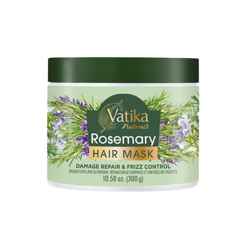 Vatika Naturals Rosemary Hair Mask, 300 ml, Deep nourishment Hair Mask, Anti-dandruff hair mask, Promotes Hair Growth, Nourishes & Conditions Hair, Infused with Rosemary oil