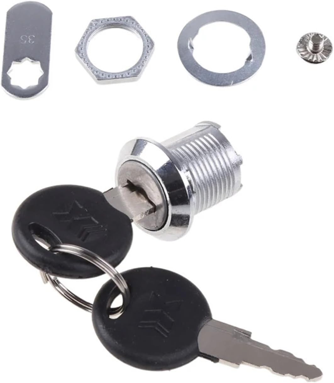 10-30mm Cam Lock Filing Cabinet Post Mailbox Drawer Cupboard Locker 2 for Key 1Pcs(10mm)