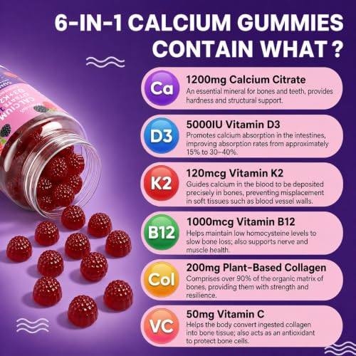 Aanuan Calcium Citrate Gummies with Collagen