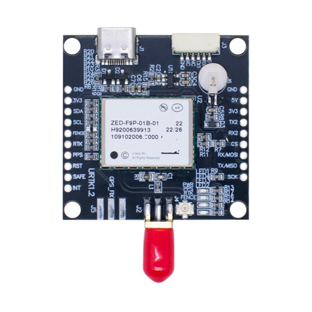 Módulo ZED-F9P RTK GPS GNSS Nivel centimétrico posicionamiento diferencial Compatible con Piezas de Drones Modelos Quadcopter Modelos UAV