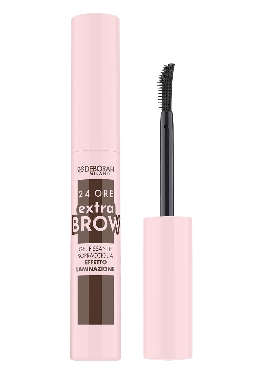 Deborah Milano - 24 Ore Extra Brow Gel Fissante Trasparente, Lunga Tenuta, Effetto Laminazione Immediato, Texture Leggera in Gel, Asciuga Rapidamente