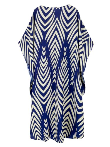 Image of Moss Rose Kaftan Dresses for Women V Neck Summer Swimsuit Cover up Caftan Maxi Beach Dresses