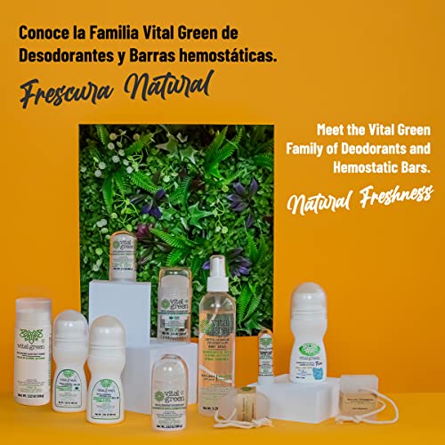 Vital Green Potassium Alum Crystal Block For Shaving – Alum Bar That Relieves Irritation Caused By Shaving And Hair Removal – Develops An Invigorating And Refreshing Reaction 3.18 Oz / 90 G (3 Units) #TOP6