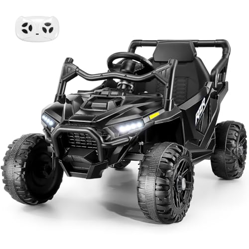 Hikole 24V Kids UTV Electric Ride on Car with Remote Control, 2x200W Powerful Motor, Shock Absorbers, Safety Belt, Horn, - Detailed View