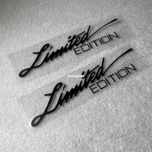 Image of 2X Car Styling Vinyl Graphic Decals for Limited Edition Truck Body Auto Rear Front Windshield Window Sticker 160x38mm (Black)