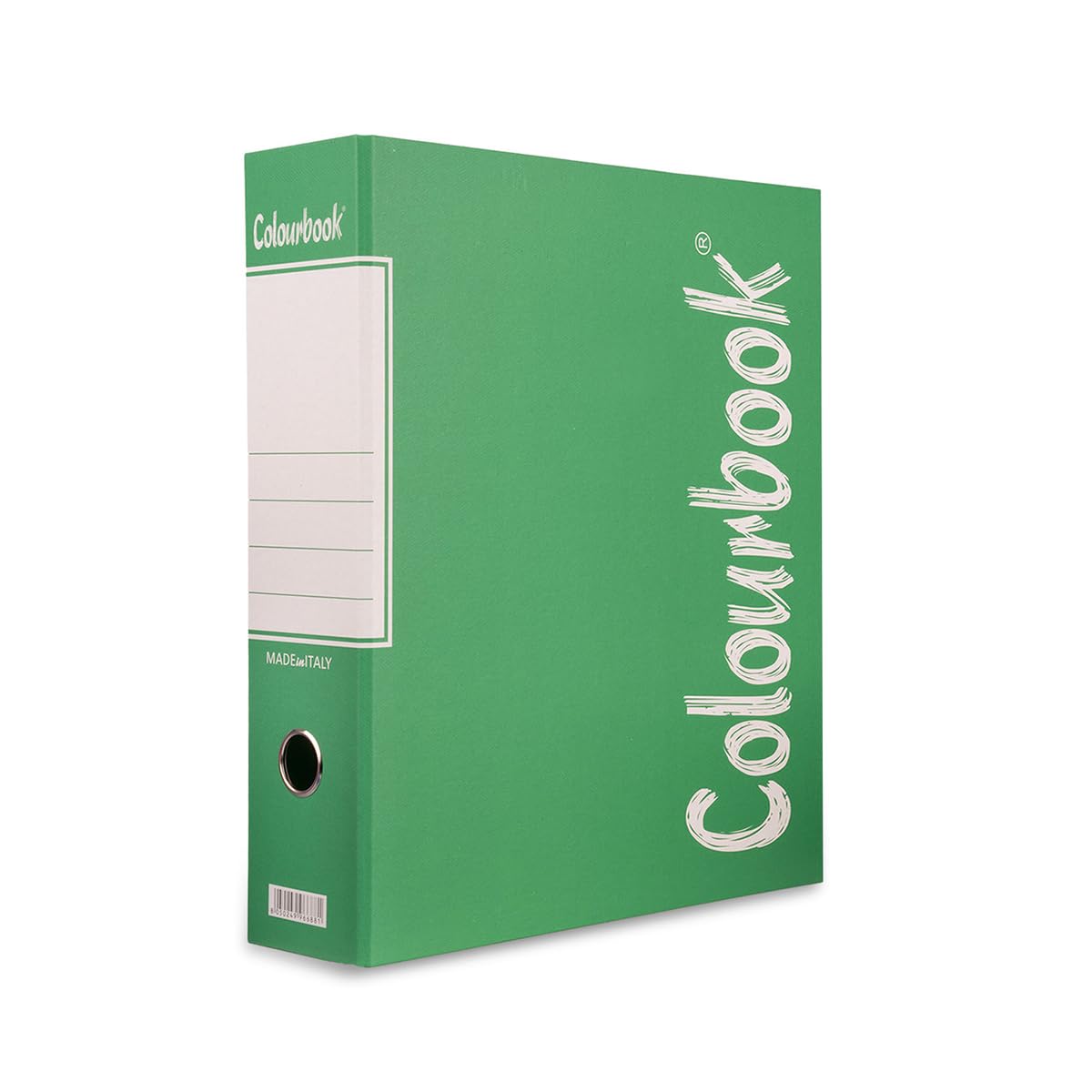 Colourbook Set 10 Registratori Verde A Leva In Formato Protocollo Per Archiviazione Professionale Ufficio E Studio, Dorso 8 cm Con Custodia, Meccanismo Leva Metallo Resistente, Alta Capacita