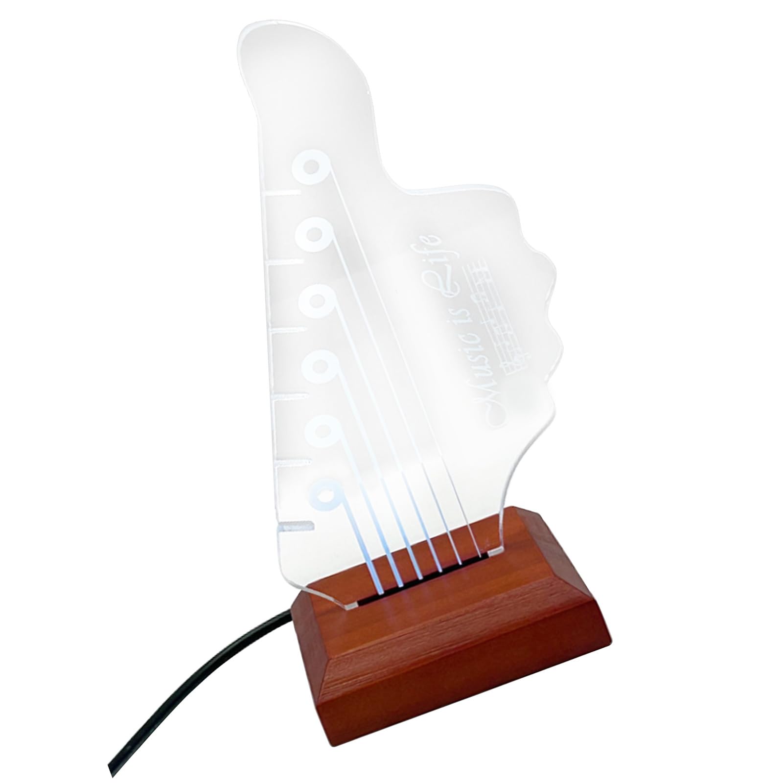 Guitar Pick Rack with Base for Picks Storage & Display Light Up Guitar Pick Holder Acrylic Electric Stand Acrylic Stand